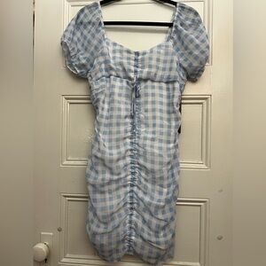 Urban Outfitters Blue Gingham Dress. Size Small.